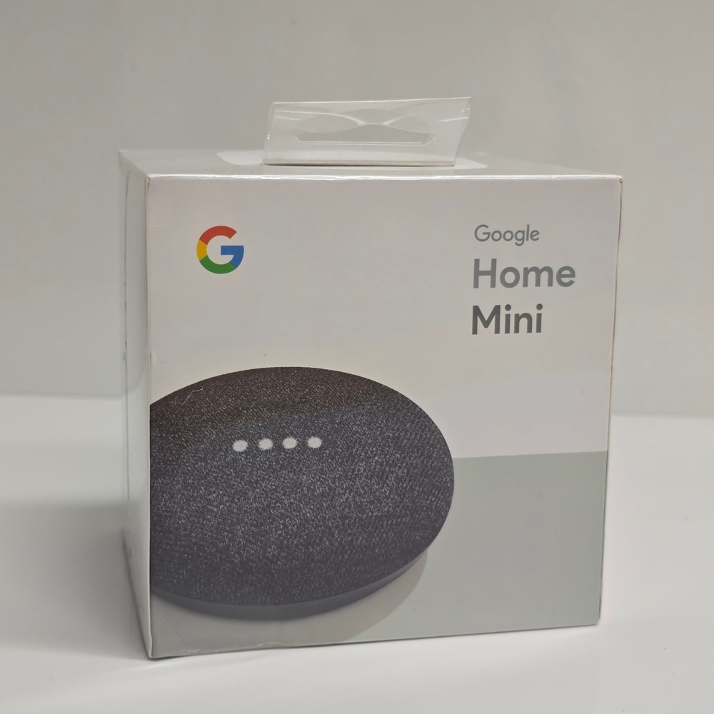Google Home Mini Smart Speaker Charcoal Black Voice Assistant GA00216-CA